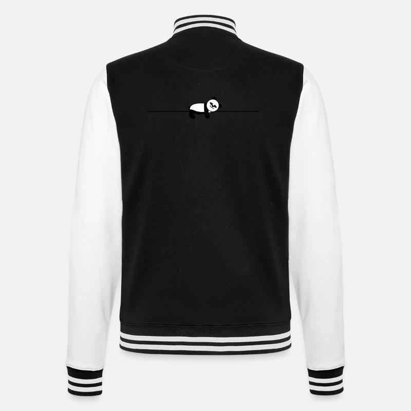 sleeping panda - Veste Teddy - noir/blanc