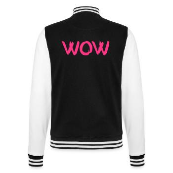 Wow - College-Sweatjacke - Schwarz/Weiß - Hinten - Marisol (170cm)