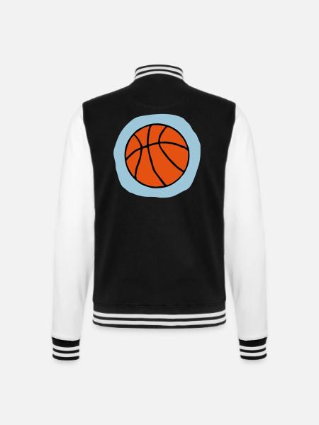 Basketball Geschenk - College-Sweatjacke - Schwarz/Weiß