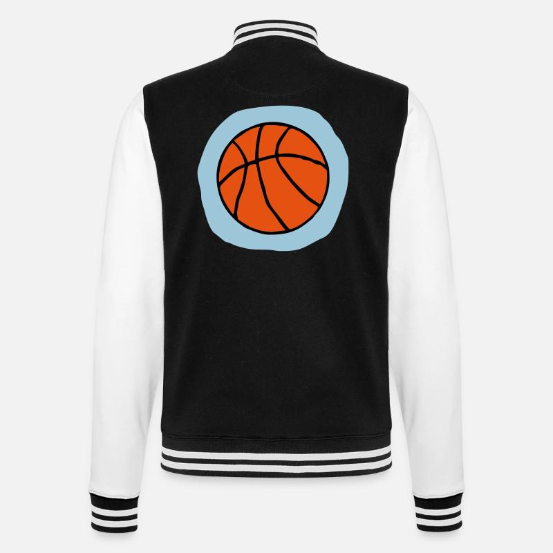 Basketball gift - College Sweat Jacket - black/white