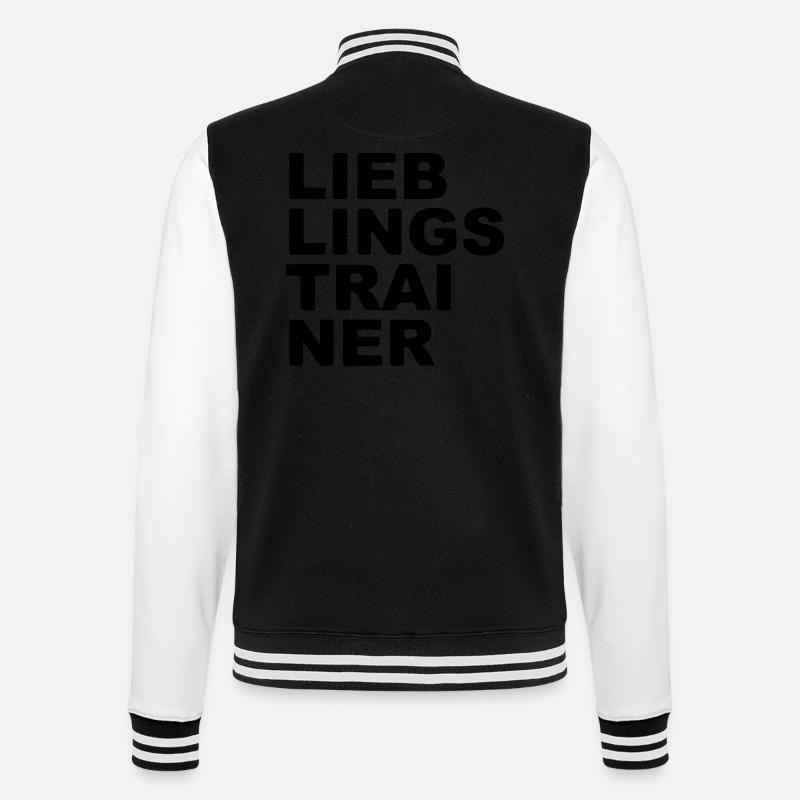 Lieblings Trainer - College-Sweatjacke - Schwarz/Weiß