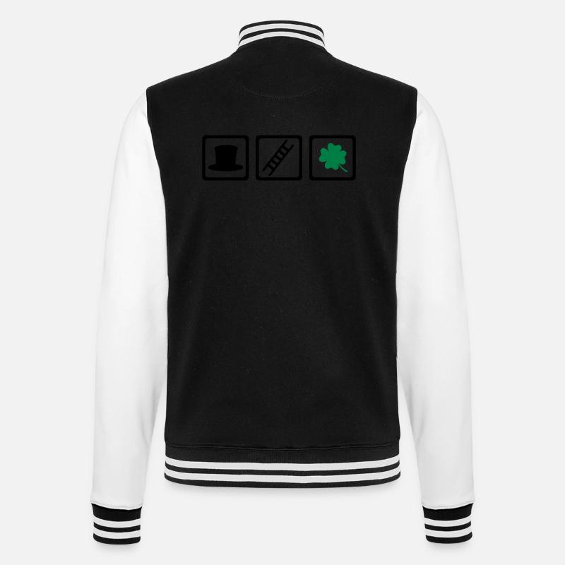 Ramoneur - Veste Teddy - noir/blanc
