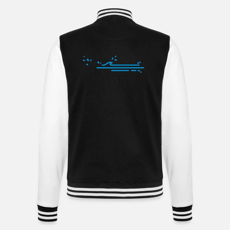 Rutschpartie / Slidepath (1c) - College Sweat Jacket - black/white