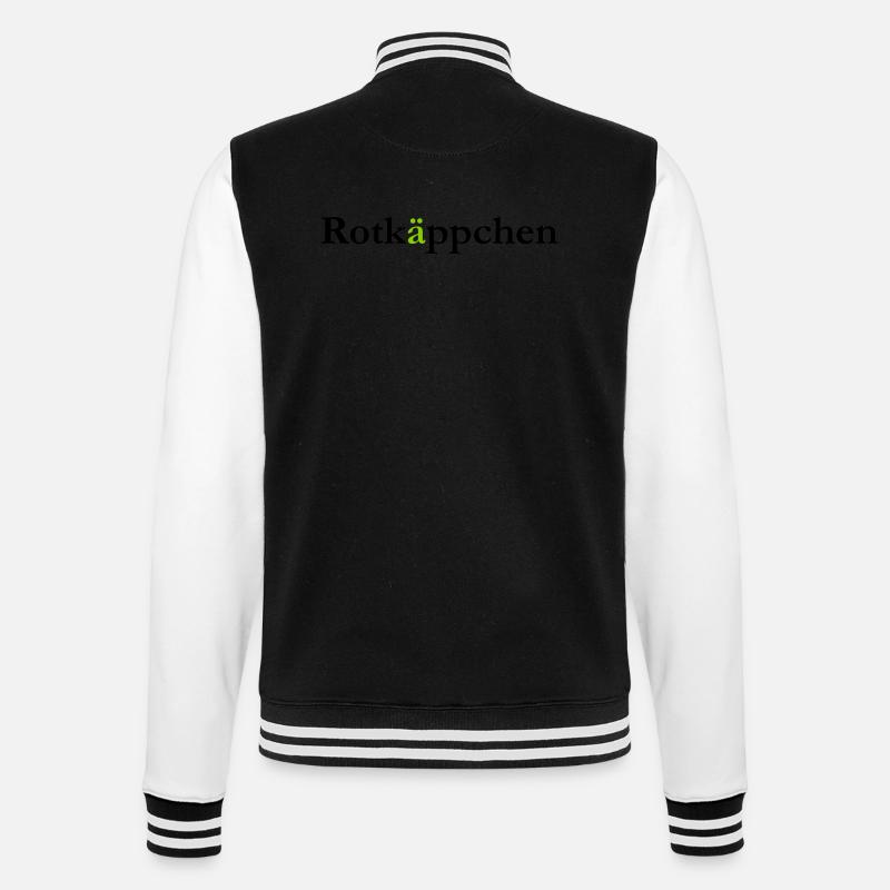 Rotkäppchen - College-Sweatjacke - Schwarz/Weiß