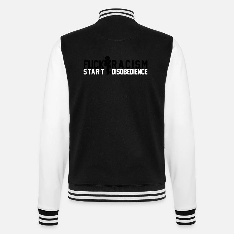 kapernick - College-Sweatjacke - Schwarz/Weiß