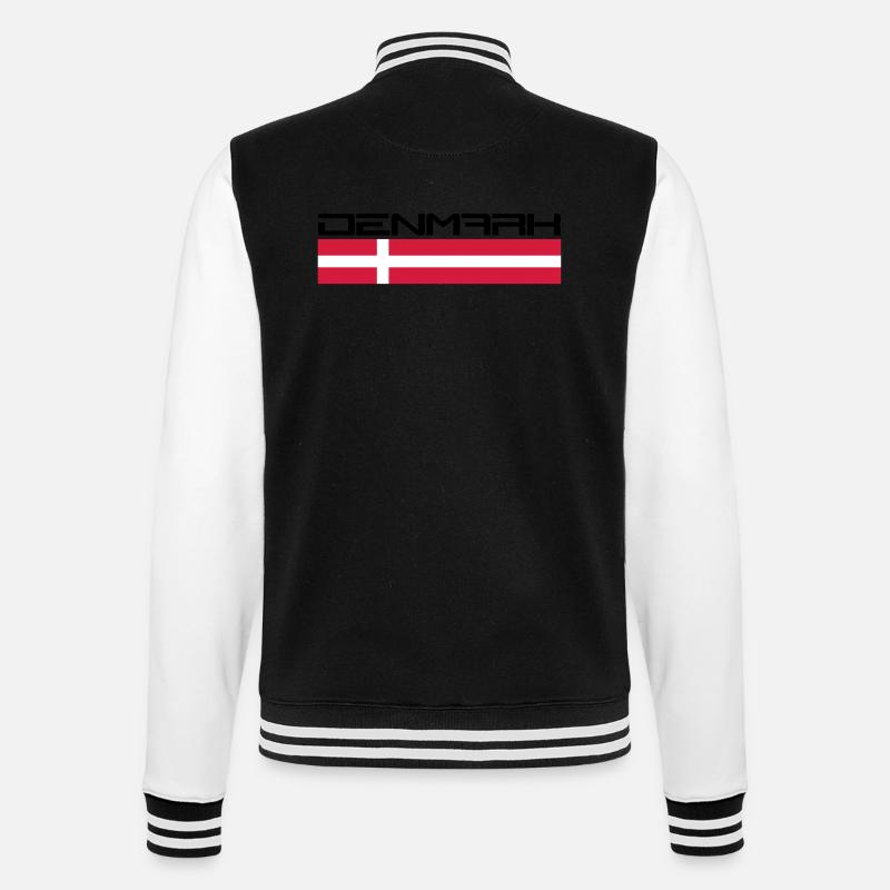 Denmark Logo Design - Veste Teddy - noir/blanc