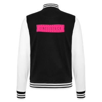 Einzelstück - College-Sweatjacke - Schwarz/Weiß - Hinten - Marisol (170cm)