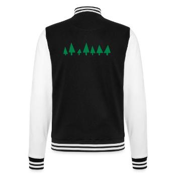 Tannenbaum - College-Sweatjacke - Schwarz/Weiß - Hinten - Marisol (170cm)
