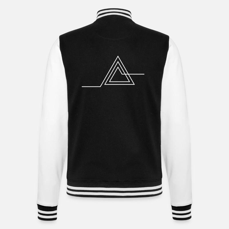 trillion - College Sweat Jacket - black/white