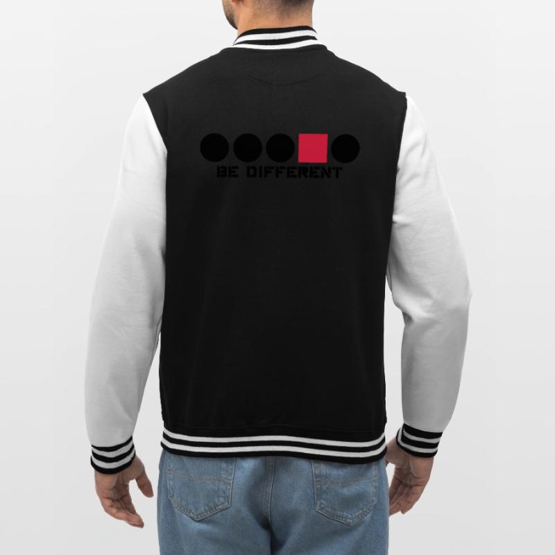 Rectangle circular shape Anders edges Angular Be D College Sweat Jacket