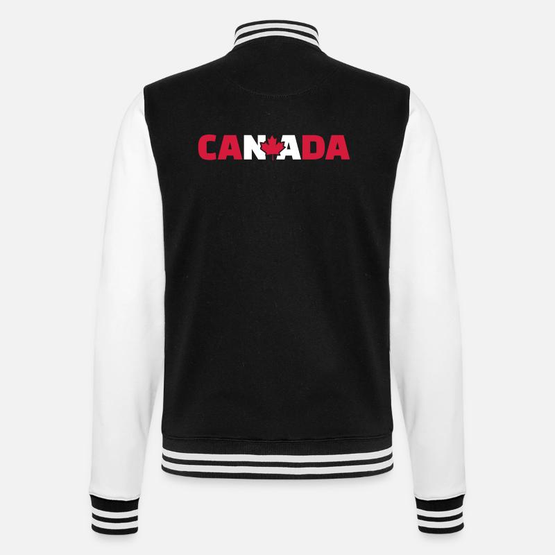 Canada - College Sweat Jacket - black/white