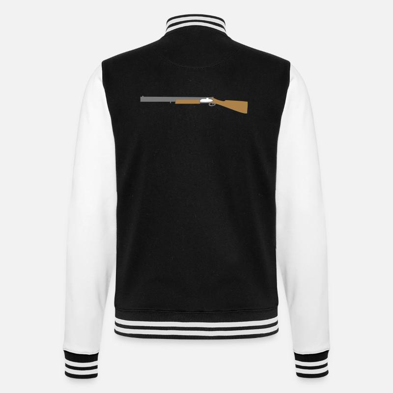 Shotgun - College-Sweatjacke - Schwarz/Weiß