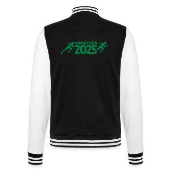 Marathon 2025 - College Sweat Jacket - black/white - Back - Marisol (170cm)