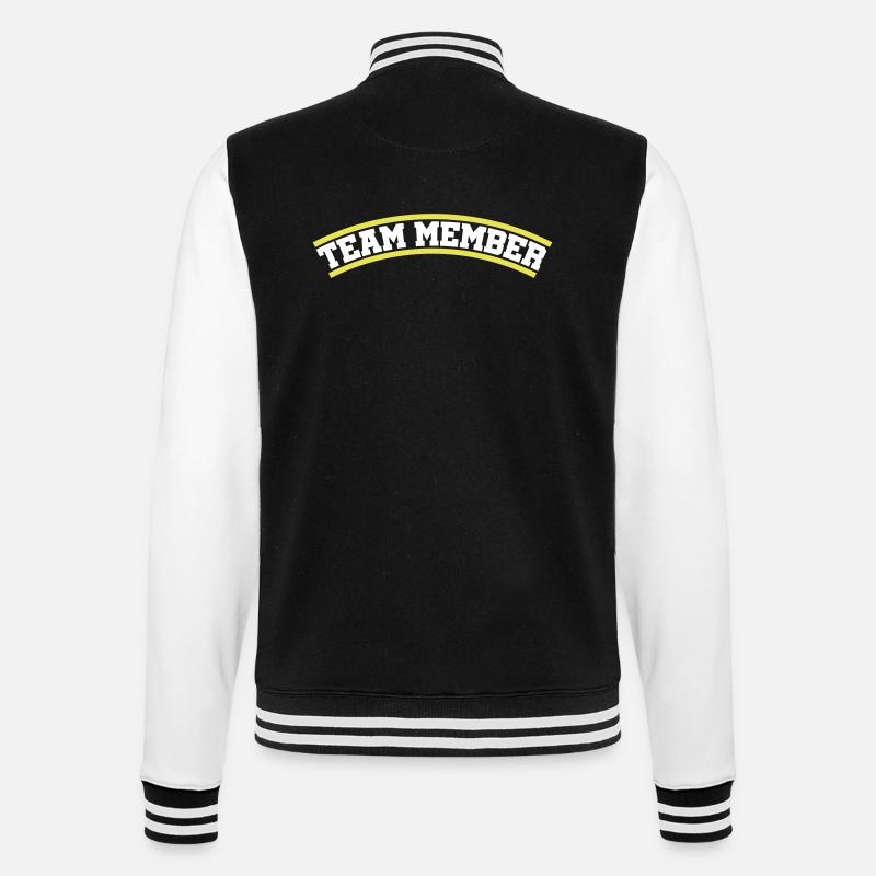 Team Member - College Sweat Jacket - black/white