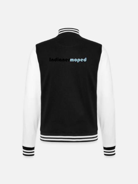 indianermoped - College-Sweatjacke - Schwarz/Weiß