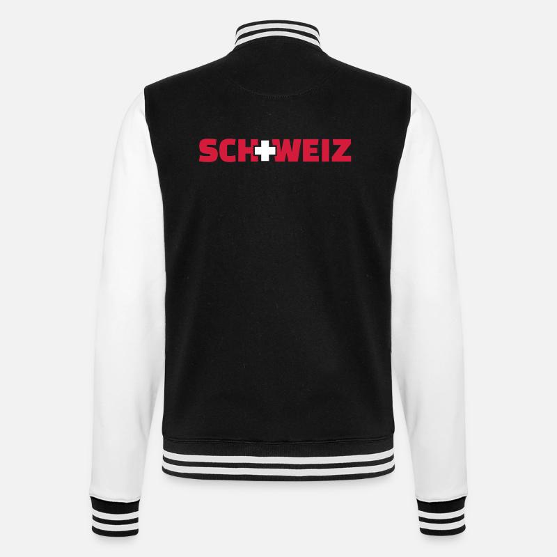 Schweiz - Veste Teddy - noir/blanc