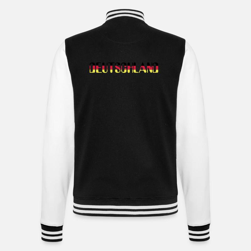 Deutschland SRG - College-Sweatjacke - Schwarz/Weiß