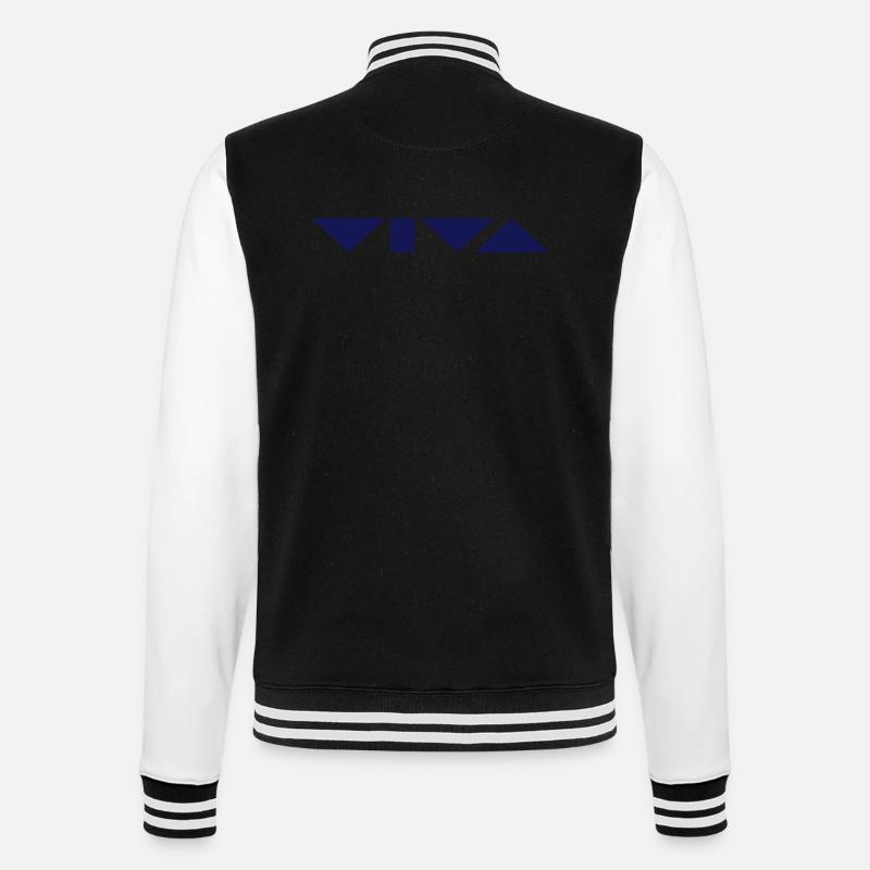 VIVA - College-Sweatjacke - Schwarz/Weiß