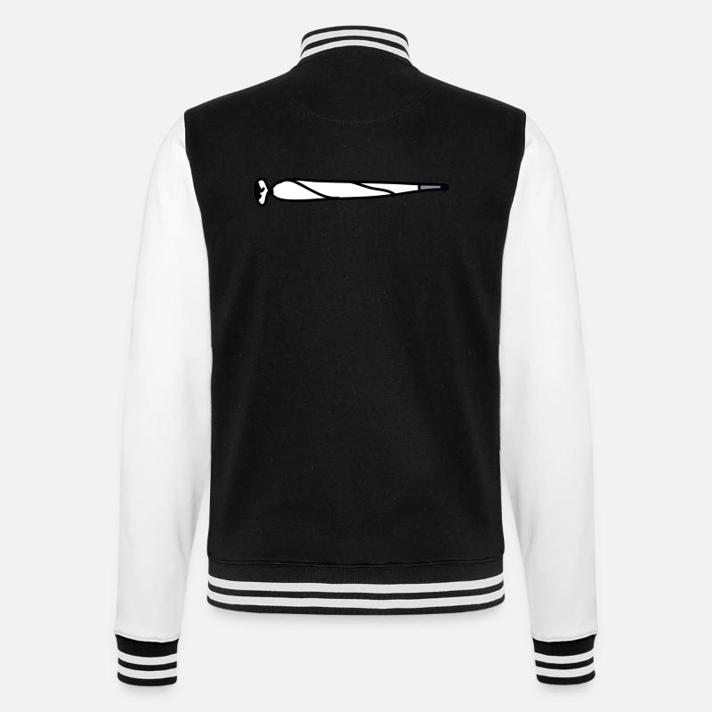 Joint - College Sweat Jacket - black/white