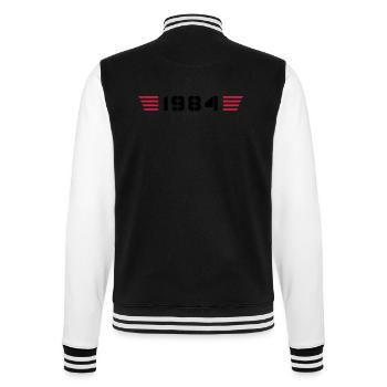 Année de naissance Né en 1984 - Fabriqué en 1984 - Veste Teddy - noir/blanc - Dos - Marisol (170cm)