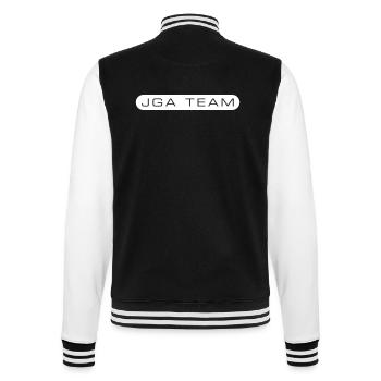 Jga Team Junggesellenabschied - College-Sweatjacke - Schwarz/Weiß - Hinten - Marisol (170cm)