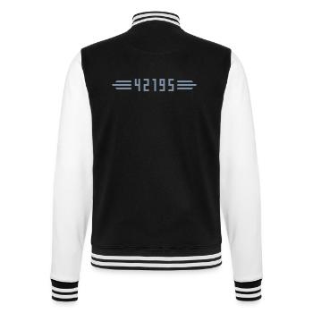 Marathon 42195 meters - College Sweat Jacket - black/white - Back - Marisol (170cm)