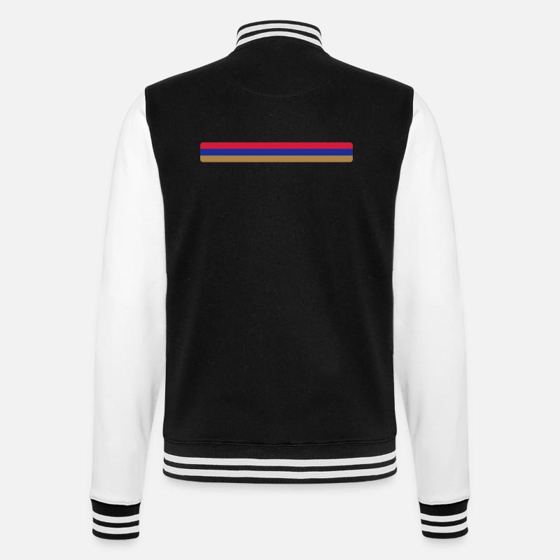 Arménie (V) - Veste Teddy - noir/blanc