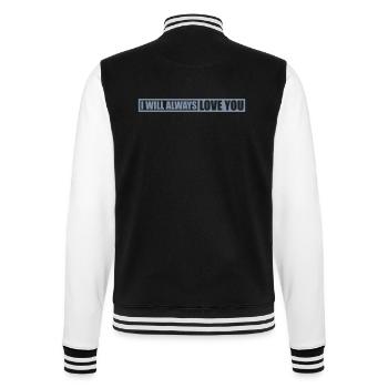 I will always love - College Sweat Jacket - black/white - Back - Marisol (170cm)