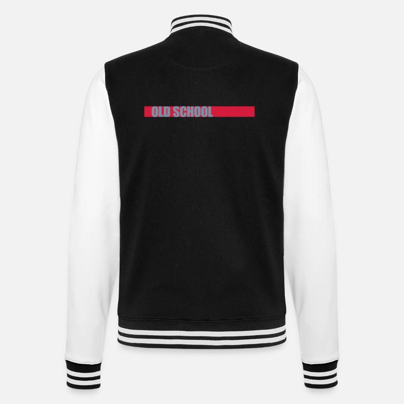 Bar Old School - Veste Teddy - noir/blanc