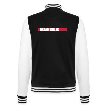 citation pessimiste tueur de rêves - Veste Teddy - noir/blanc - Dos - Marisol (170cm)