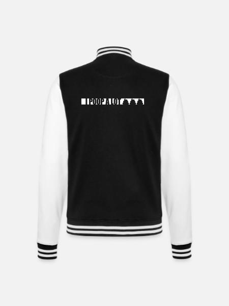 I poop a lot - College Sweat Jacket - black/white