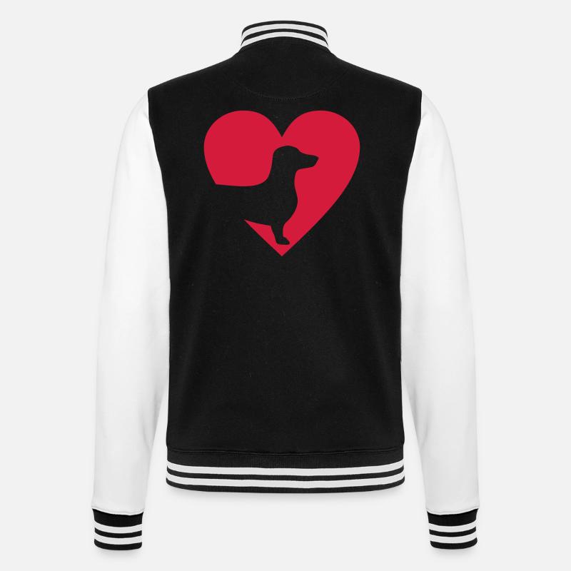 Dackel - Veste Teddy - noir/blanc
