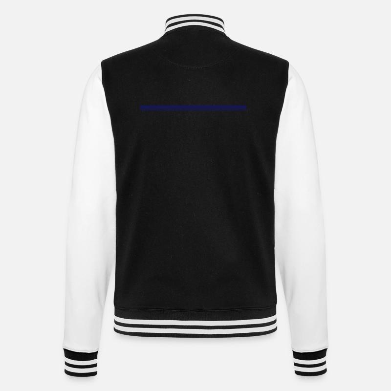 Ligne, une couleur - Veste Teddy - noir/blanc