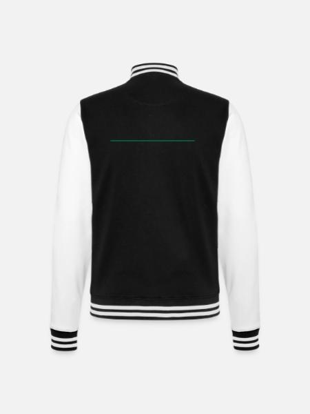 thread - College Sweat Jacket - black/white