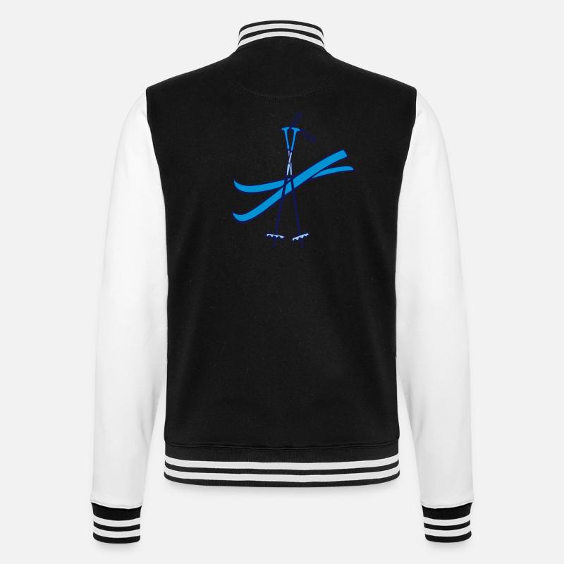 Ski - Veste Teddy - noir/blanc