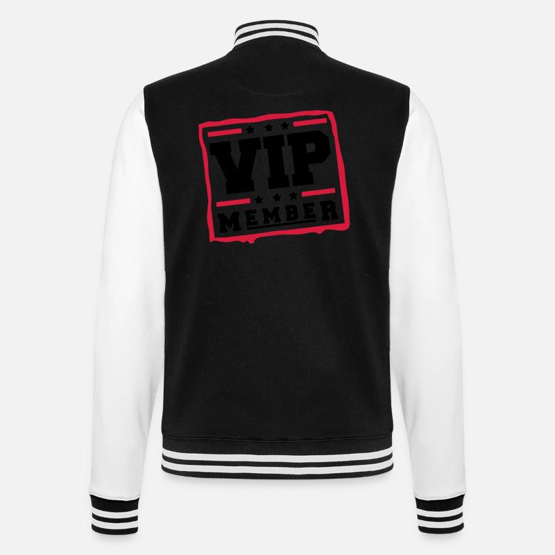 vip_member_bv2 - College-Sweatjacke - Schwarz/Weiß