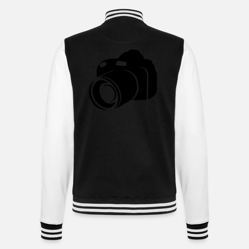 camera - kamera - dslr - College Sweat Jacket - black/white