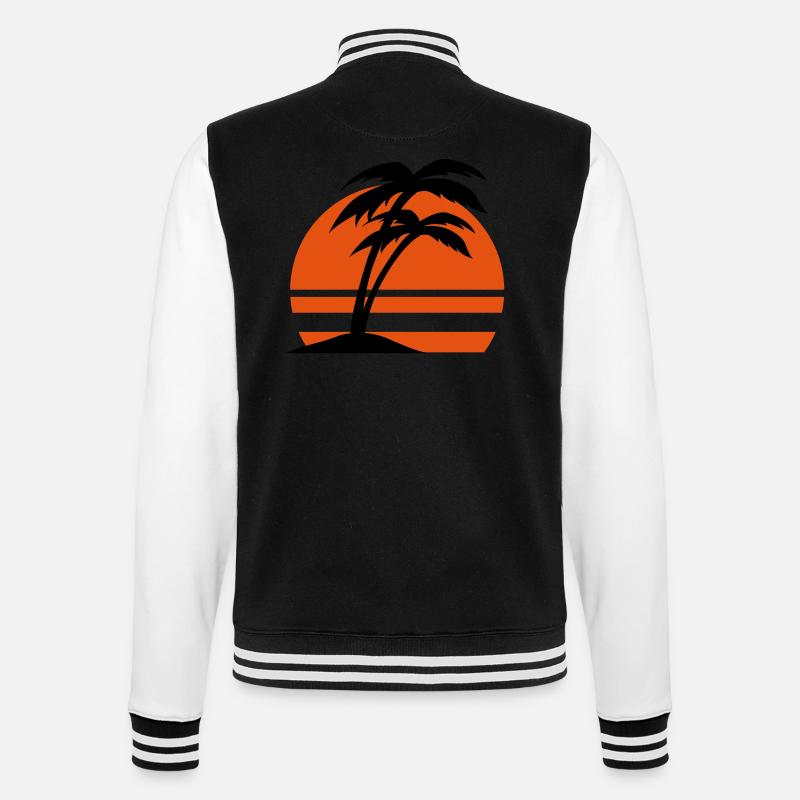 insel2 - College Sweat Jacket - black/white