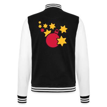 Weihnachten - College-Sweatjacke - Schwarz/Weiß - Hinten - Marisol (170cm)