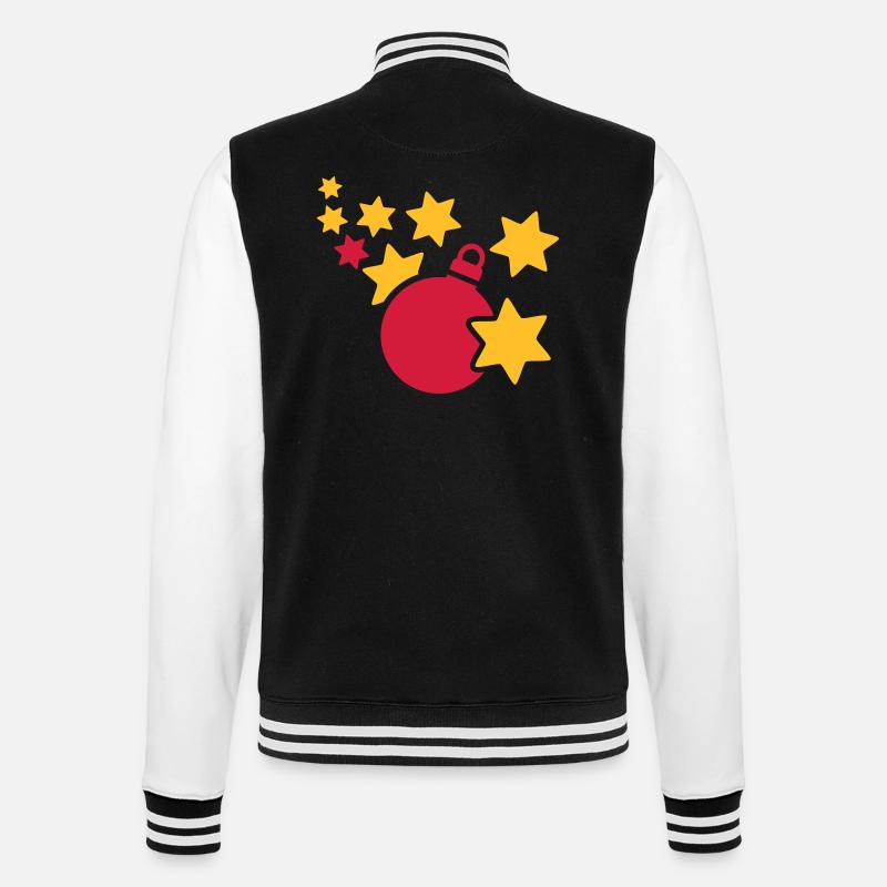 Weihnachten - College-Sweatjacke - Schwarz/Weiß