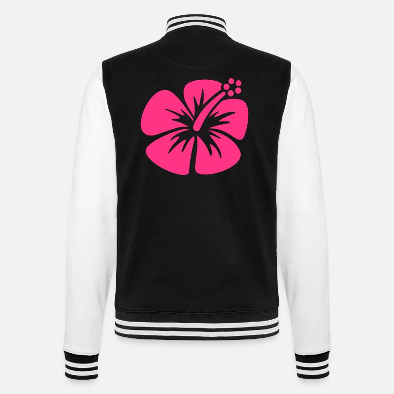 Hibiscus - Veste Teddy - noir/blanc