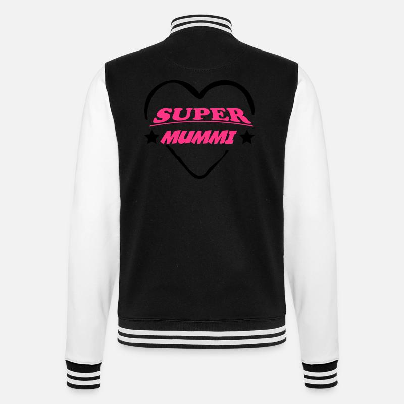 Super mummi - Veste Teddy - noir/blanc