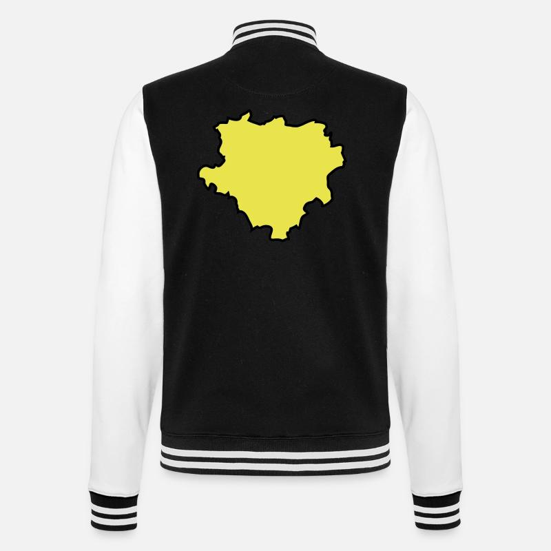 dortmund karte map 02 - College-Sweatjacke - Schwarz/Weiß