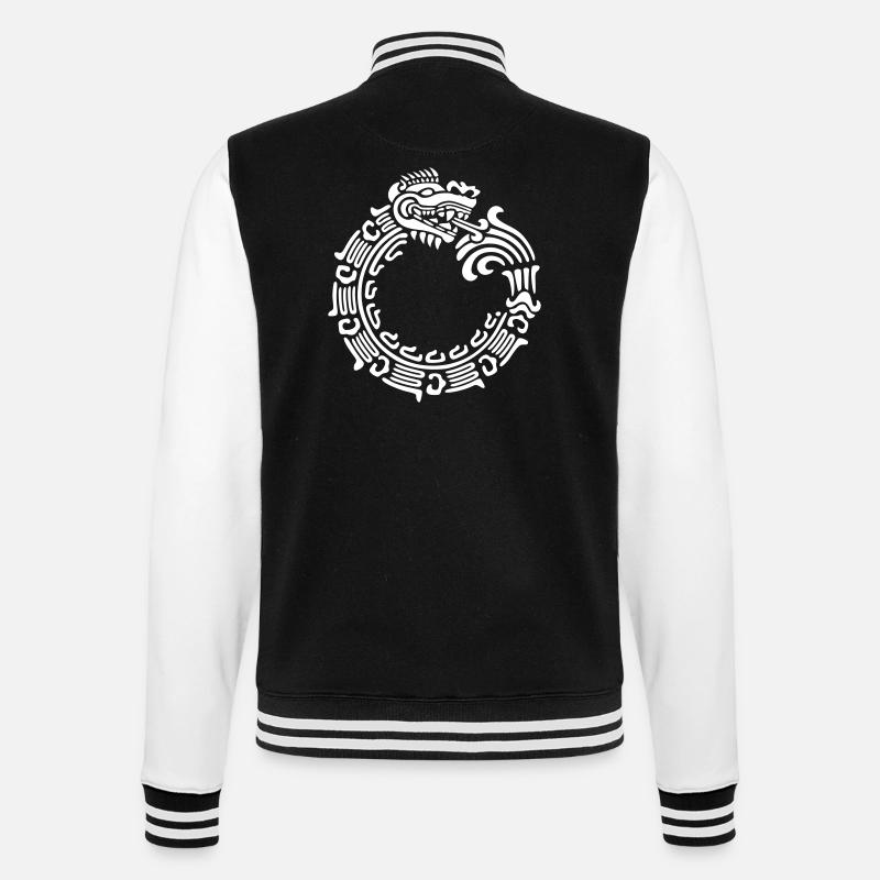 Ouroboros (vector) - College-Sweatjacke - Schwarz/Weiß