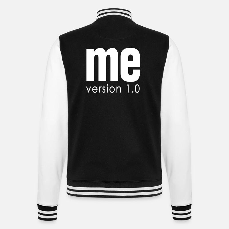 me version 1 - College Sweat Jacket - black/white