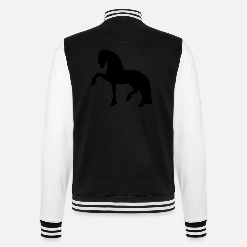 Spanish step - College Sweat Jacket - black/white