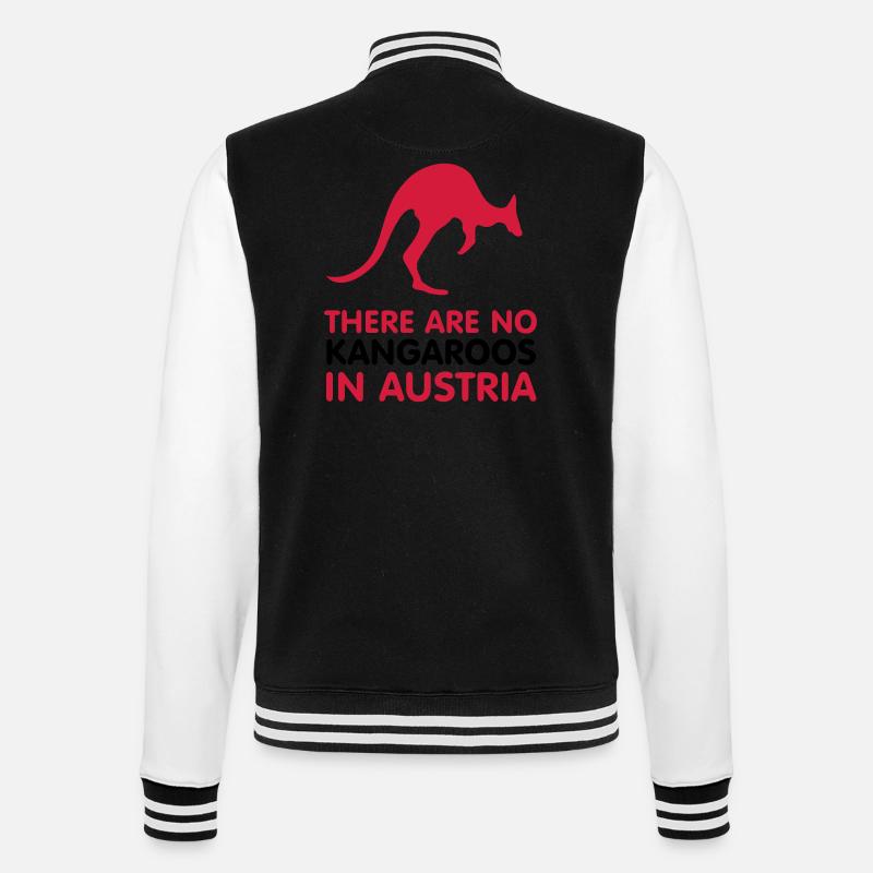 no kangaroos - College-Sweatjacke - Schwarz/Weiß