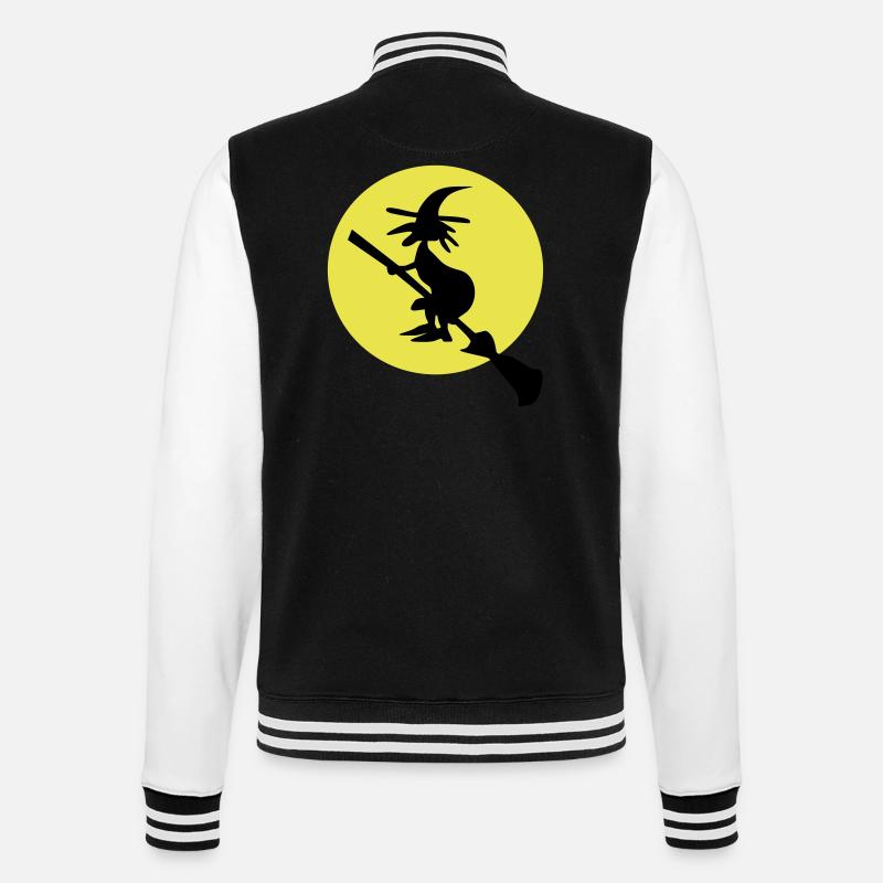 witch and full moon - Veste Teddy - noir/blanc