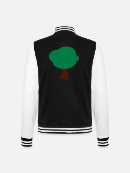 L'arbre, les arbres - Veste Teddy - noir/blanc