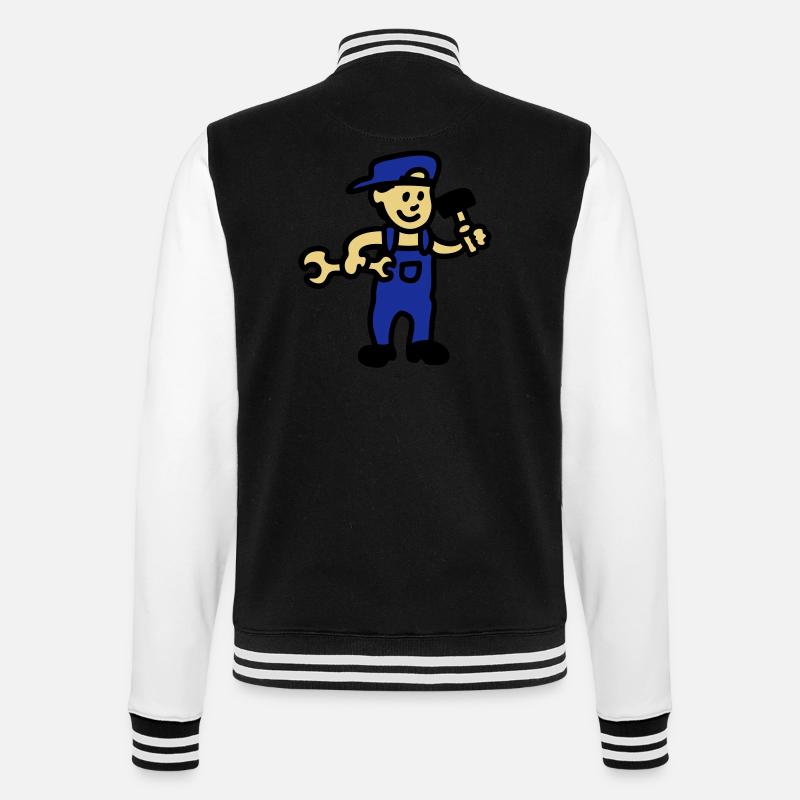 Craftsman 3 - Veste Teddy - noir/blanc